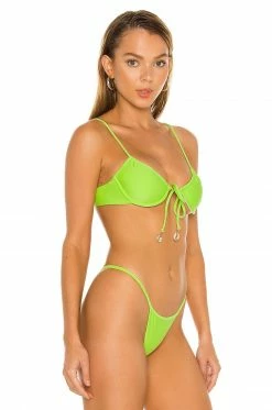 Camila Coelho Franny Top In Lime -CAMILA COELHO Shop COEL WX90 V2