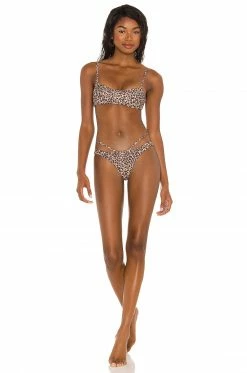 Camila Coelho Lorena Bottom In Natural Leopard 9 Camila Coelho Lorena Bottom In Natural Leopard -CAMILA COELHO Shop COEL WX94 V4