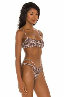Camila Coelho Lorena Top In Natural Leopard -CAMILA COELHO Shop COEL WX95 V2